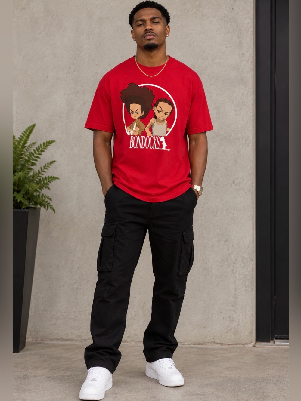 Red Graphic Short Sleeve Tee